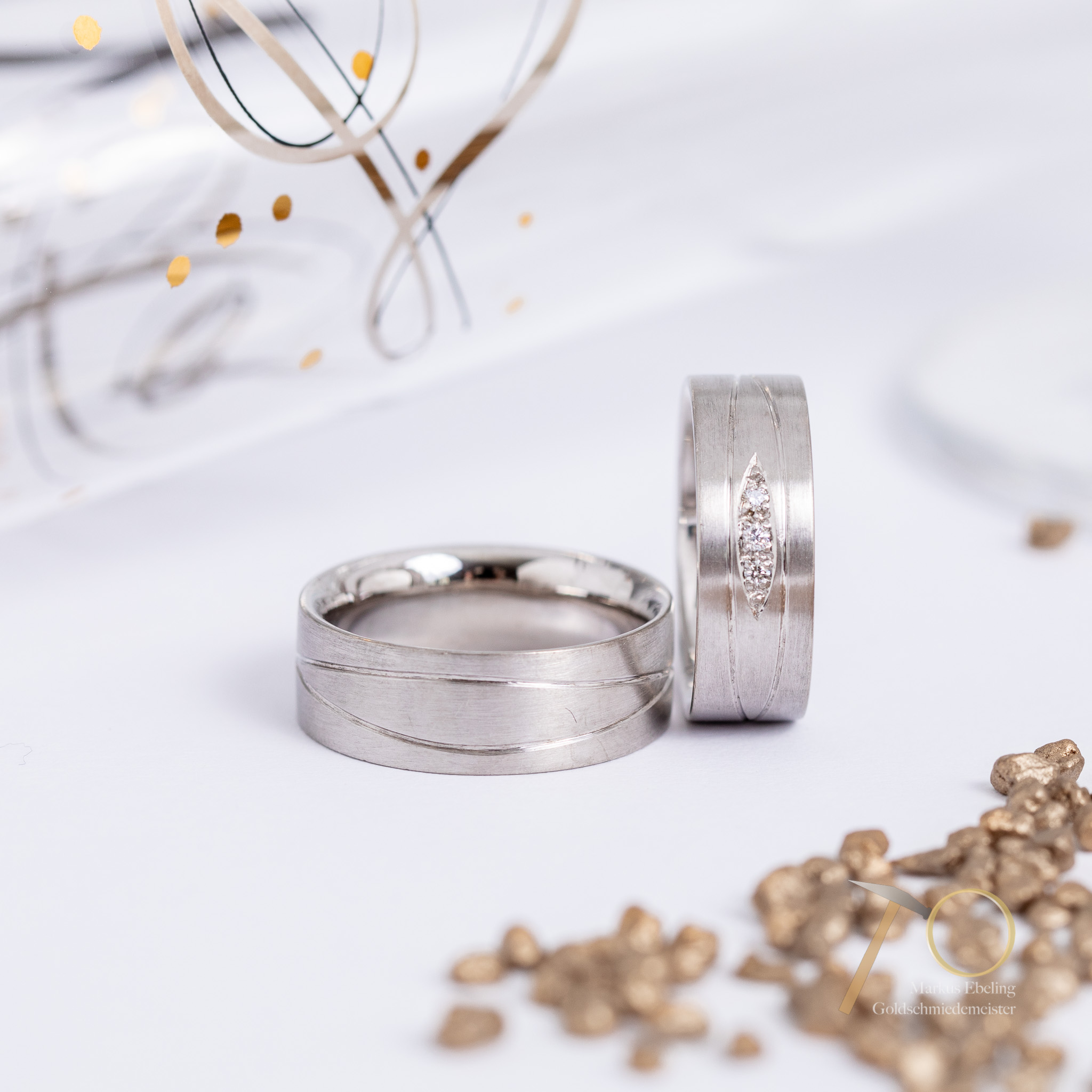 Trauringe aus Weißgold