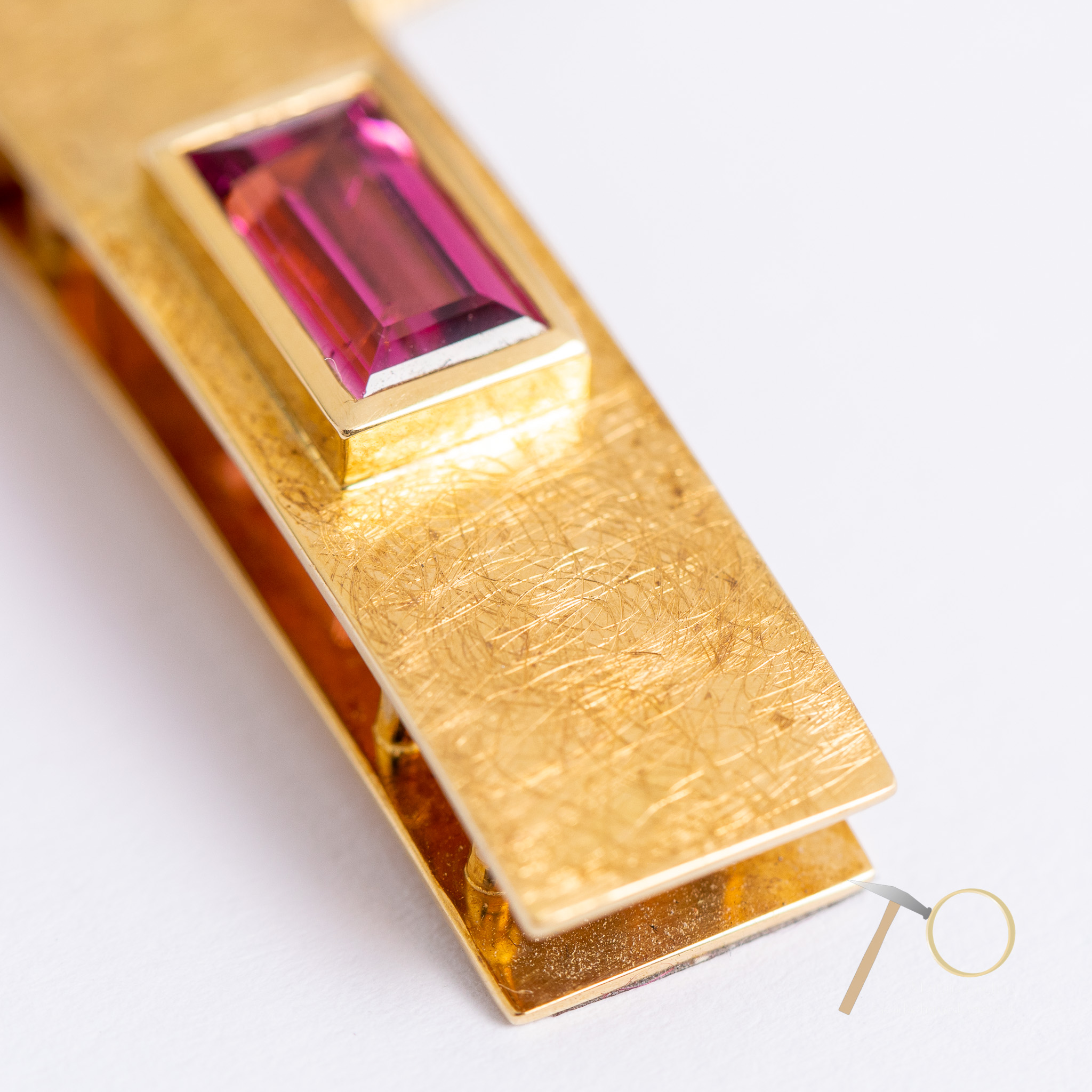 Anhänger Gelbgold mit facettiertem Turmalin Anhänger Gelbgold mit facettiertem Turmalin